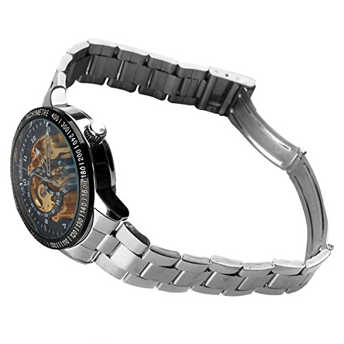 Foto 4 pulgar | Venta Internacional - Reloj Ik Luxury Ik 98226 Esqueleto Automático De Acero Inoxidable