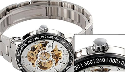 Foto 6 | Venta Internacional - Reloj Ik Luxury Ik 98226 Esqueleto Automático De Acero Inoxidable