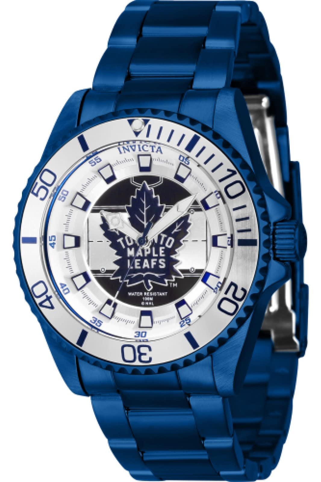 Foto 2 pulgar | Reloj Invicta Toronto Maple Leafs 42210 Para Mujer Con Brazalete Azul - Venta Internacional.