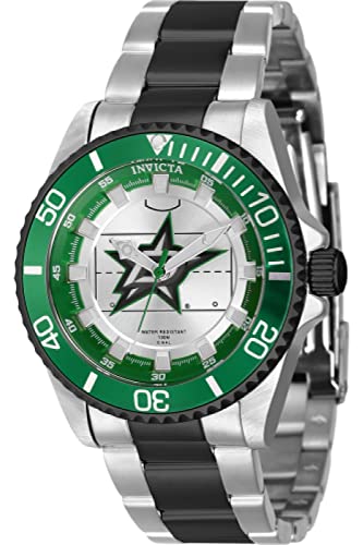 Foto 3 pulgar | Reloj Invicta Nhl Dallas Stars Con Esfera Plateada Y Cuarzo  - Venta Internacional.