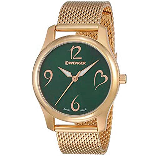 Foto 2 pulgar | Reloj Wenger Swiss Army Para Mujer Con Esfera Verde De 34 Mm - Venta Internacional.