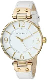 Foto 1 | Reloj Anne Klein 109168wtwt Con Correa de Piel Dorada para Mujer - Venta Internacional