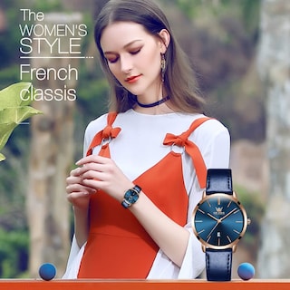 Foto 5 | Reloj Olevs Ultrafina 6,5 mm Azul - Venta Internacional