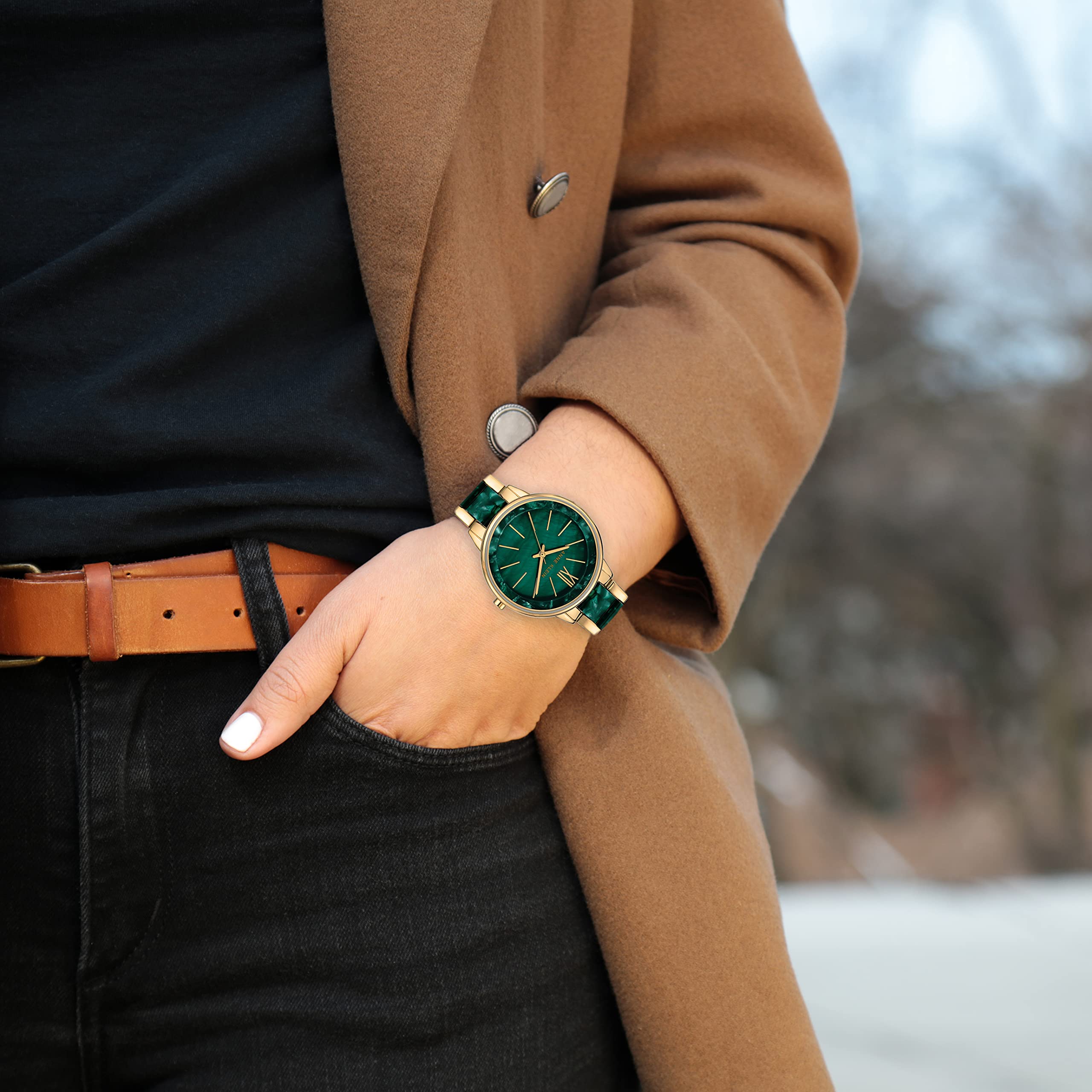 Foto 3 pulgar | Reloj Anne Klein Verde para Mujer - Venta Internacional