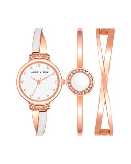 Foto 1 | Set de Reloj Anne Klein Dorado Rosa para Mujer-Venta Internacional