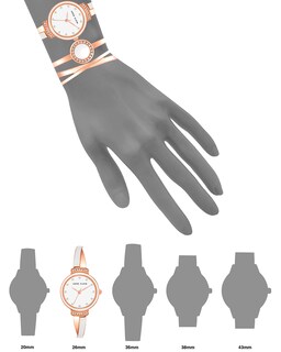 Foto 2 | Set de Reloj Anne Klein Dorado Rosa para Mujer-Venta Internacional