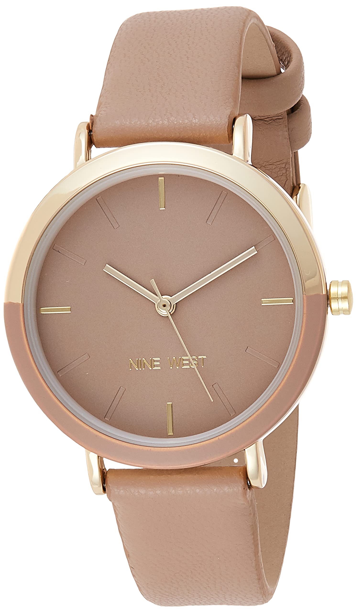 Foto 2 pulgar | Reloj Nine West Nw 2346gptn para Mujer Color Dorado - Venta Internacional