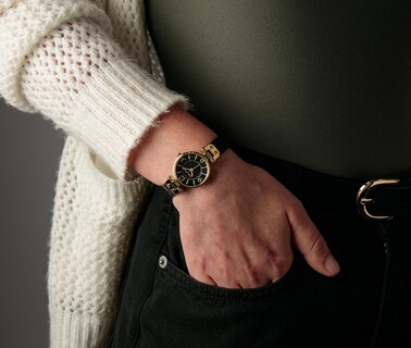 Foto 4 | Reloj Anne Klein Correa de Piel Resistente Al Agua 30 M para Mujer - Venta Internacional