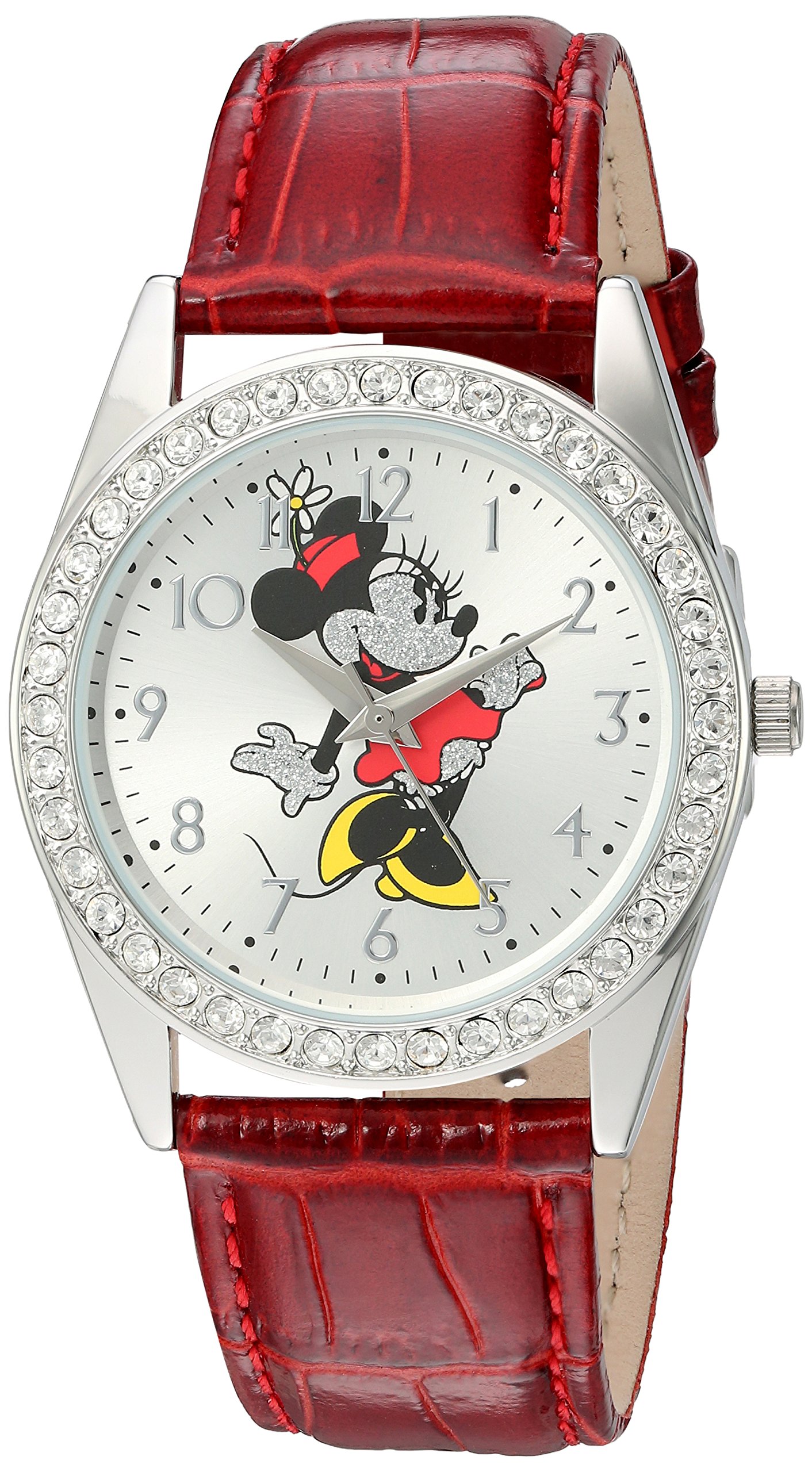 Foto 2 pulgar | Reloj Disney Rojo para Mujer-Venta Internacional