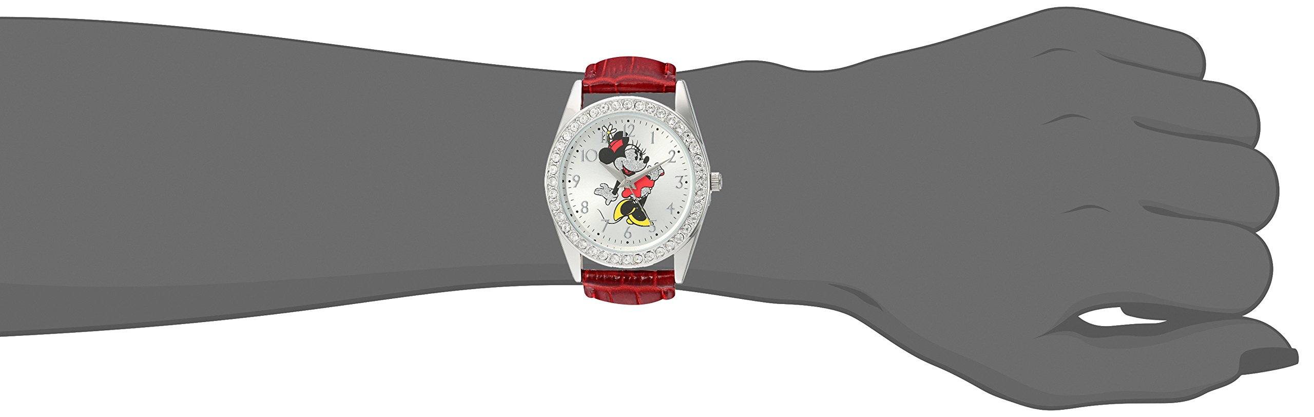 Foto 7 pulgar | Reloj Disney Rojo para Mujer-Venta Internacional