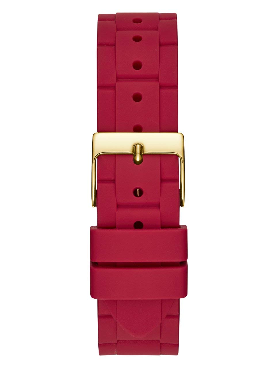 Foto 5 pulgar | Reloj Guess Gold-Tone + Iconic Red Silicone para Mujer - Venta Internacional