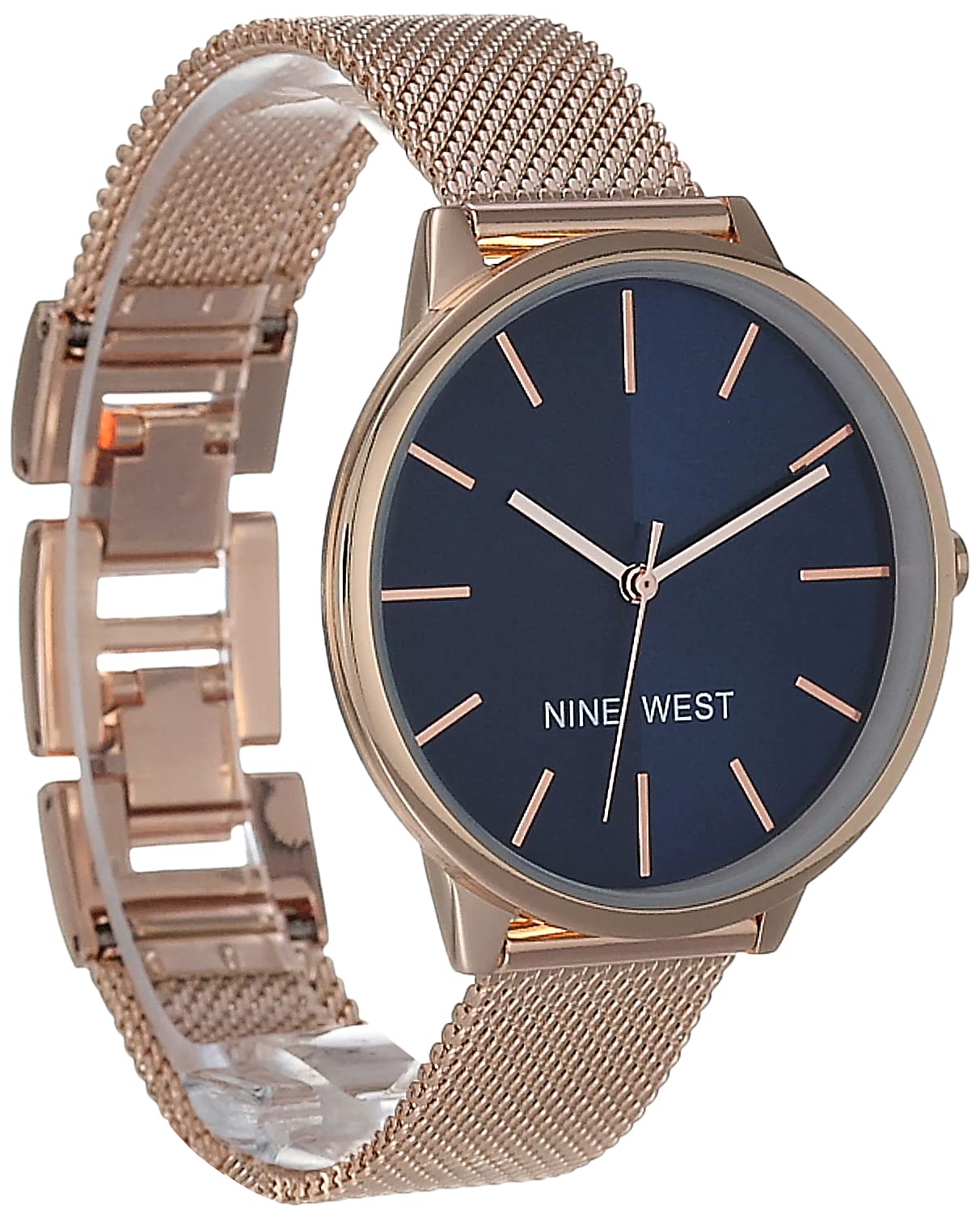 Reloj Nine West para Mujer Azul Marino y Oro Rosa - Venta Internacional