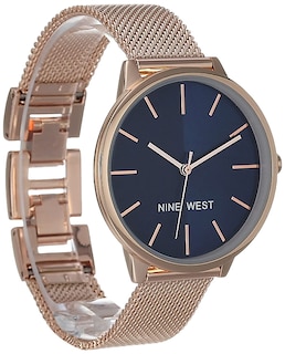 Foto 1 | Reloj Nine West para Mujer Azul Marino y Oro Rosa - Venta Internacional