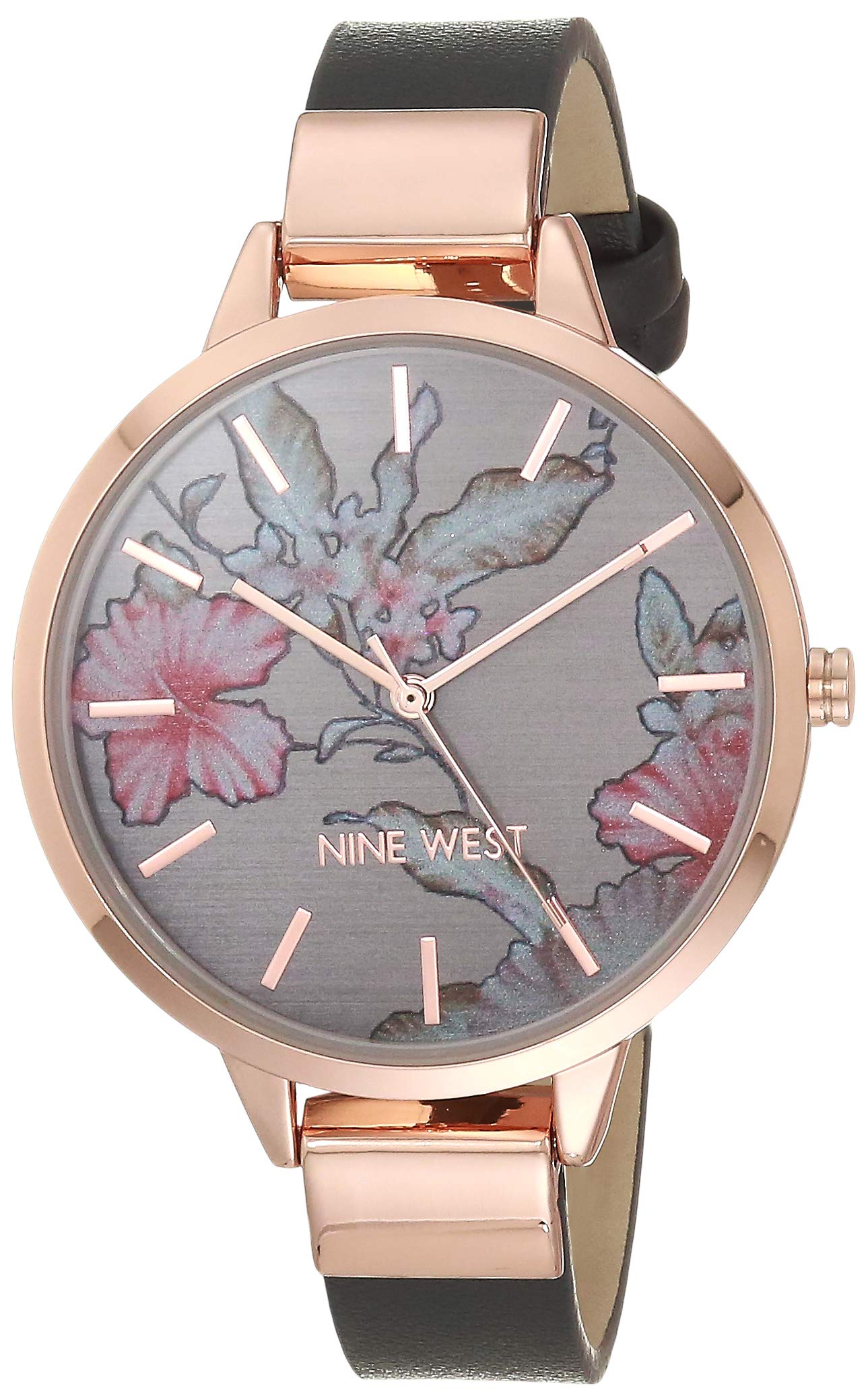 Foto 2 pulgar | Reloj Nine West para Mujer con Esfera Floral - Venta Internacional