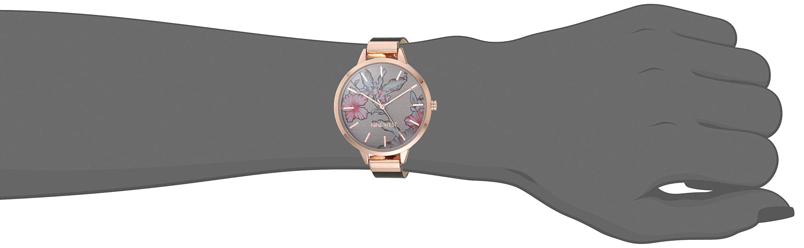 Foto 3 pulgar | Reloj Nine West para Mujer con Esfera Floral - Venta Internacional