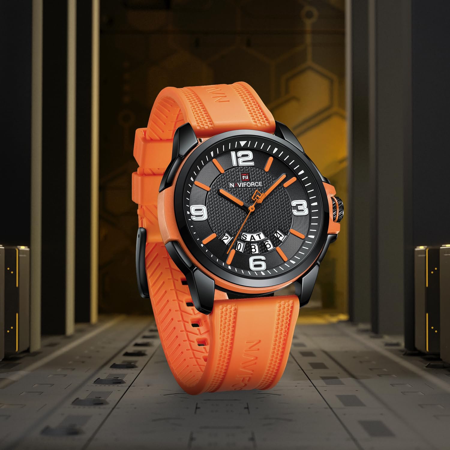 Foto 3 pulgar | Reloj Naviforce Naranja Unisex-Venta Internacional