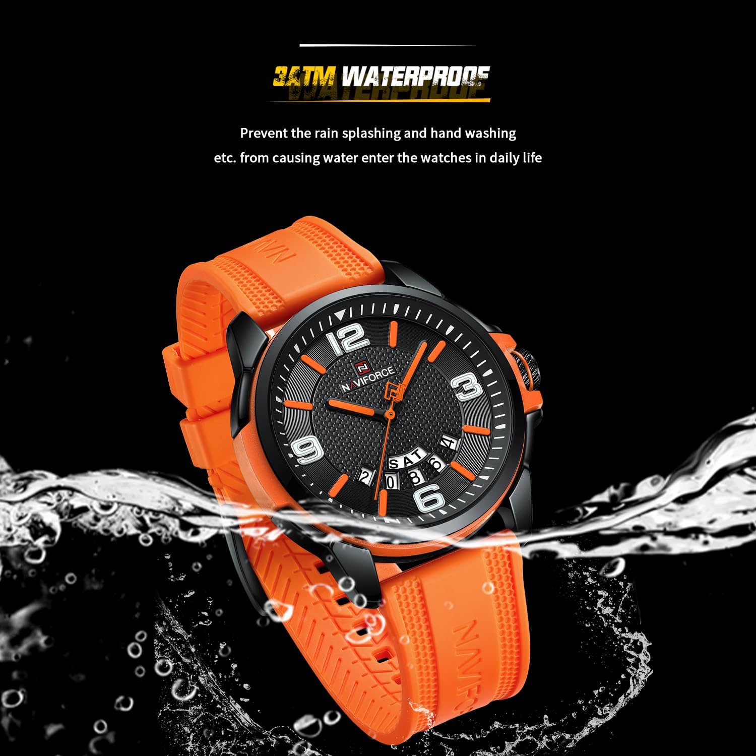 Foto 5 pulgar | Reloj Naviforce Naranja Unisex-Venta Internacional