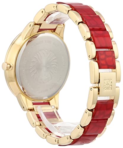 Foto 6 pulgar | Reloj Anne Klein Esfera Roja para Mujer - Venta Internacional