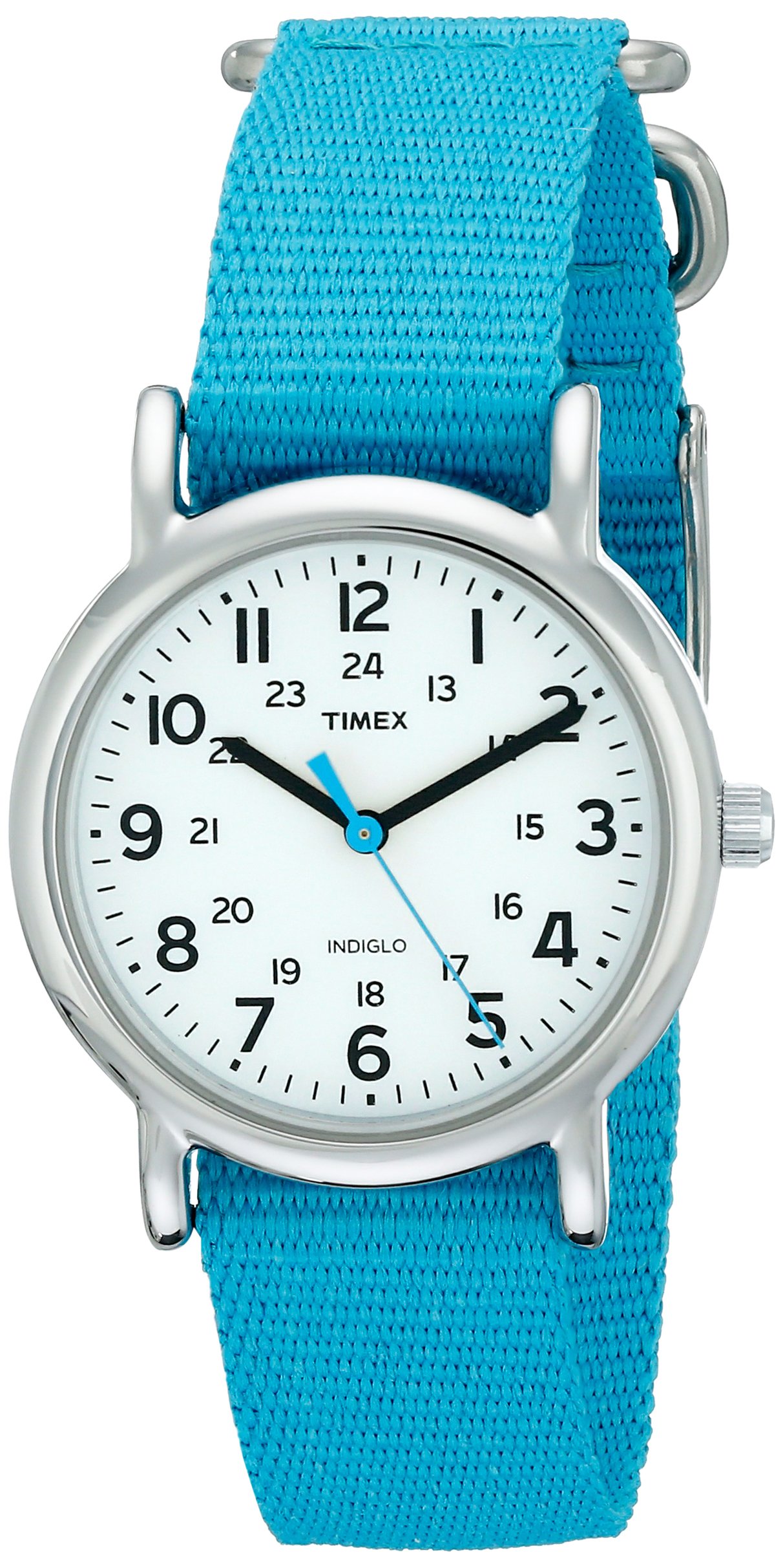 Foto 1 | Reloj Timex Weekender T2n836 con Correa De Nylon Azul para Mujer - Venta Internacional