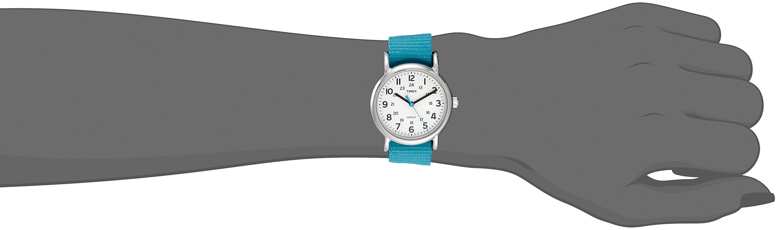 Foto 3 pulgar | Reloj Timex Weekender T2n836 con Correa De Nylon Azul para Mujer - Venta Internacional