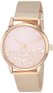 Foto 1 | Reloj Nine West de Malla con Esfera Floral para Mujer - Venta Internacional