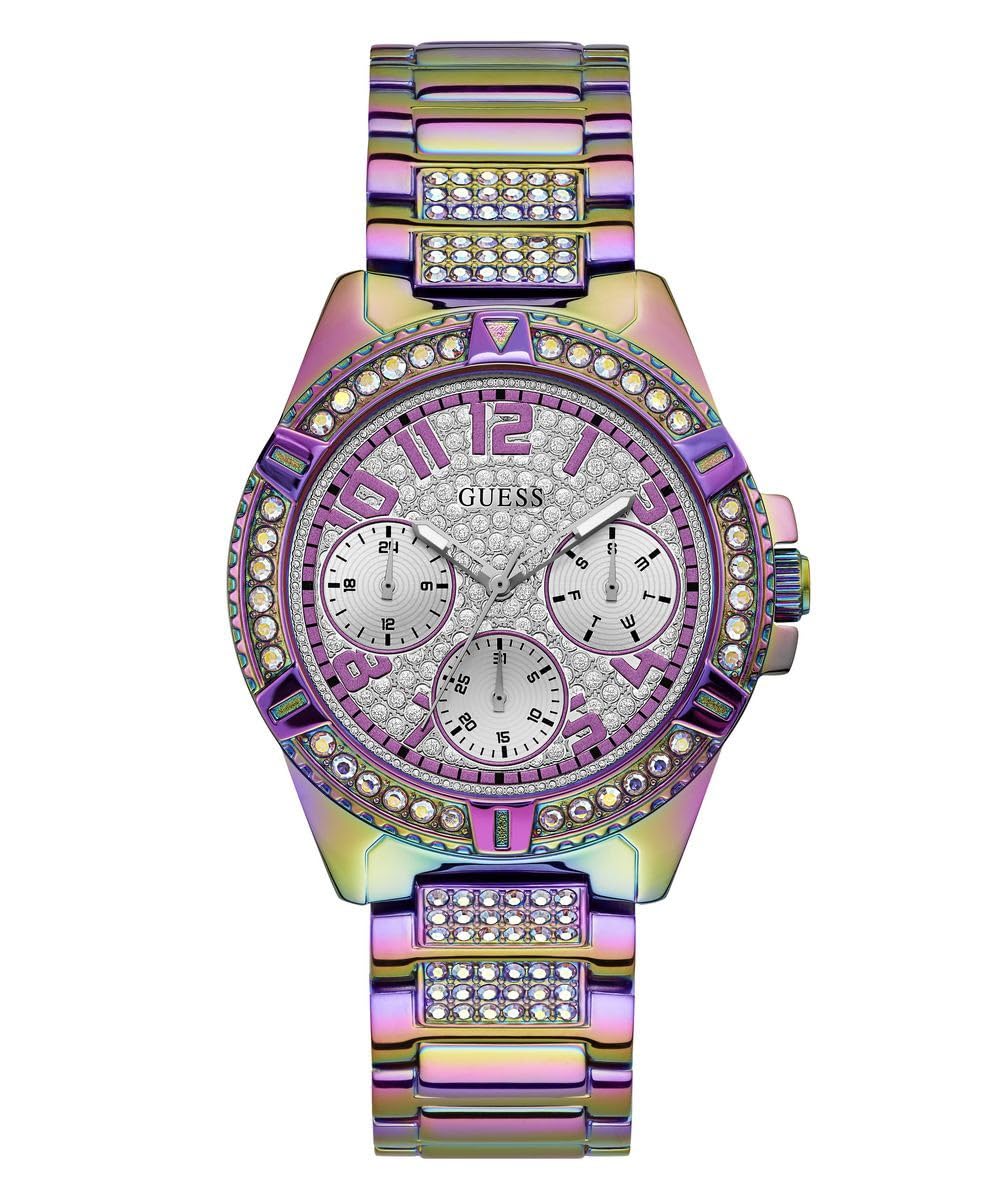 Pulsera Multifunción de Cristal Morado de Watch Guess color Morado - Venta Internacional