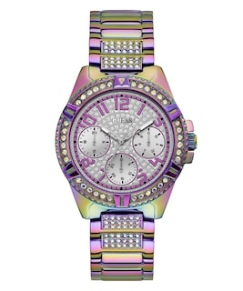 Foto 1 | Pulsera Multifunción de Cristal Morado de Watch Guess color Morado - Venta Internacional