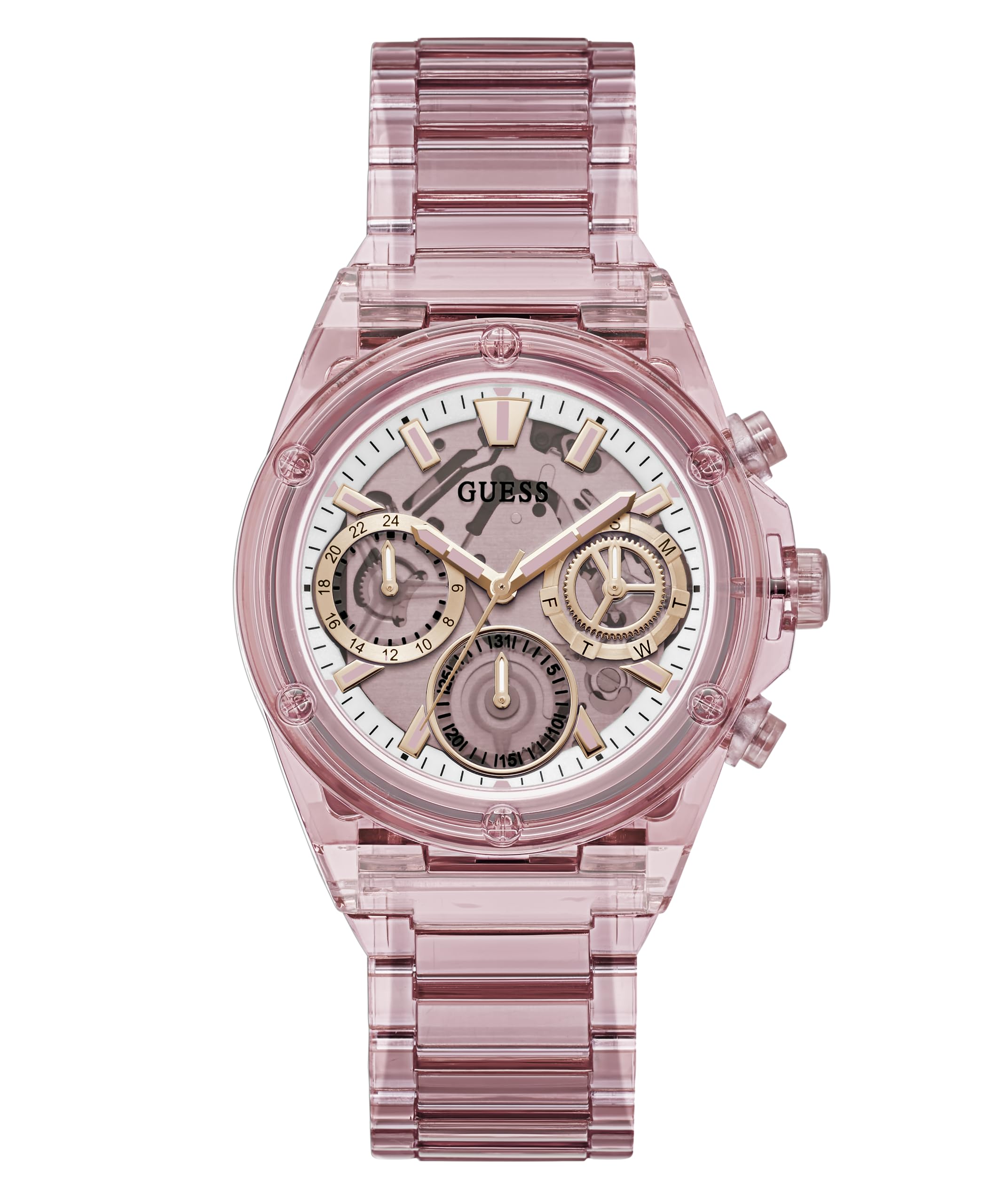 Foto 2 pulgar | Reloj Guess con Caja Rosa de 39,0 mm y Correa de Nailon Biodegradable para Mujer - Venta Internacional