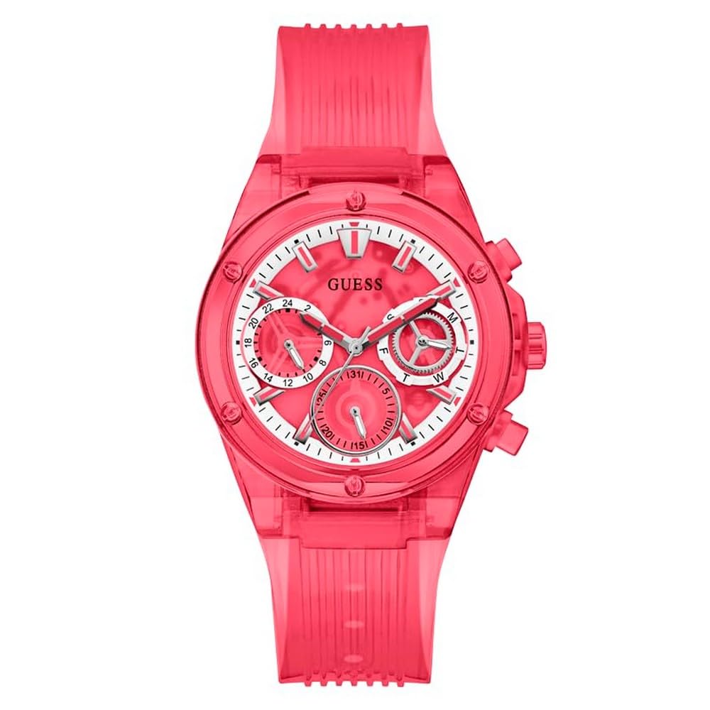 Foto 2 pulgar | Reloj Guess para Mujer con Correa Roja y Esfera Multifunción de 39,0 mm - Venta Internacional