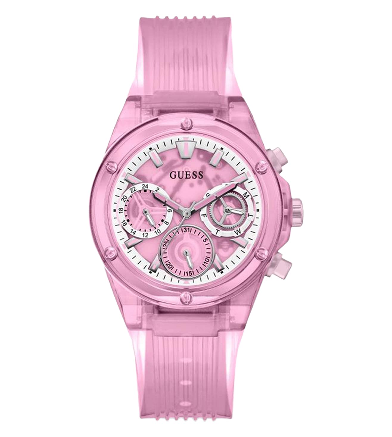 Foto 2 pulgar | Reloj Guess con Correa y Esfera Rosa de 39 mm para Mujer - Venta Internacional