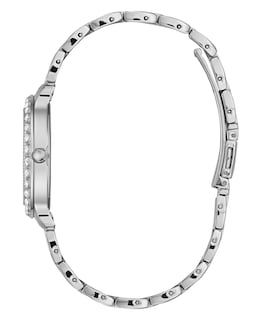Foto 2 | Reloj Guess en Tono Plateado con Esfera Azul y Caja de 34 Mm para Mujer - Venta Internacional