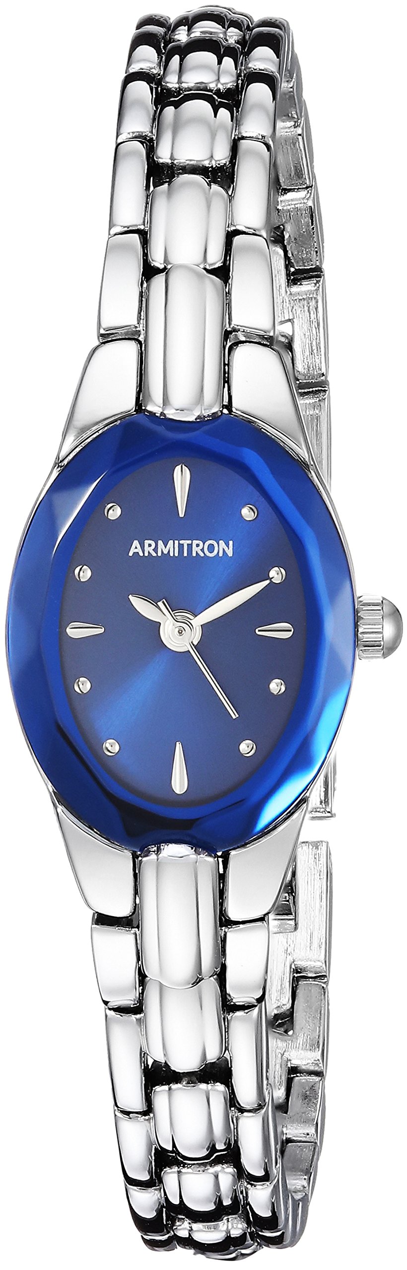 Foto 2 pulgar | Reloj Armitron 75/3313blsv Azul Zafiro Plateado Para Mujer - Venta Internacional