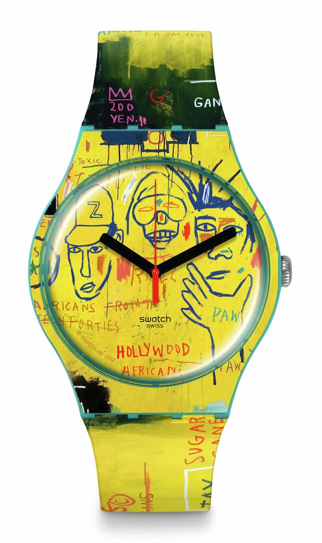 Foto 2 pulgar | Reloj Swatch Hollywood Africans De Jm Basquiat Para Hombre 41 Mm - Venta Internacional.