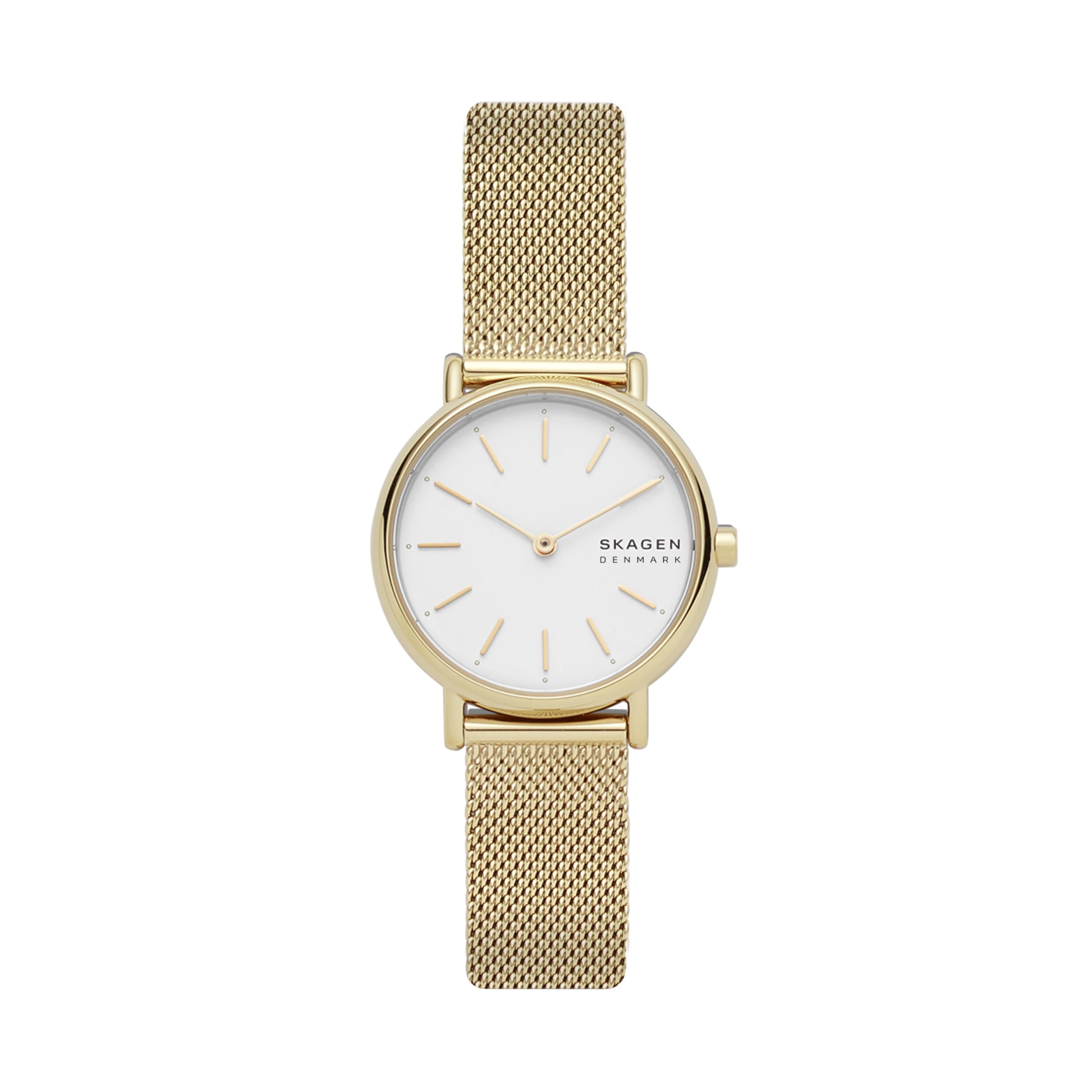 Reloj Skagen Signatur Lille De Acero Inoxidable Dorado Con Dos Manecillas - Venta Internacional.