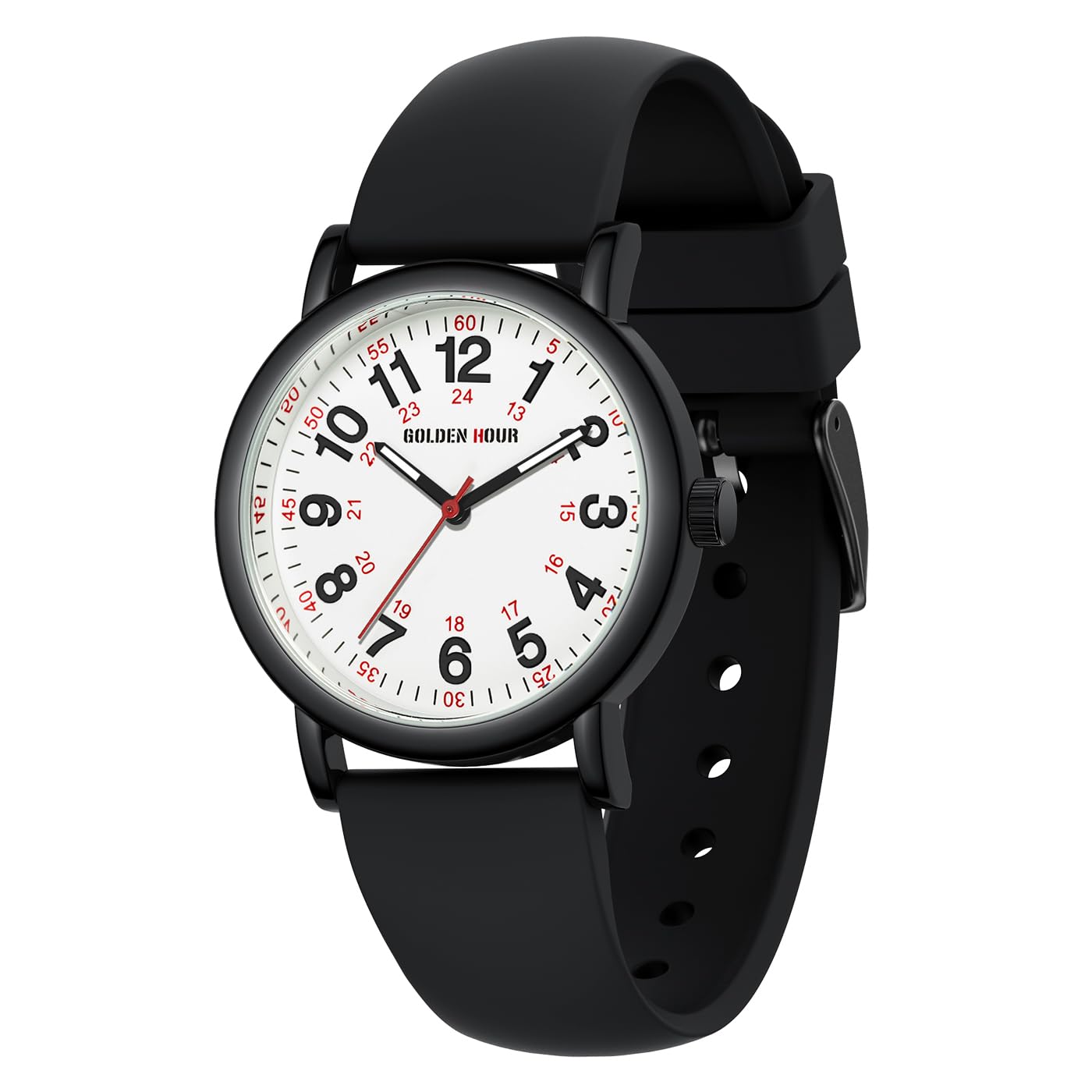 Reloj Golden Hour Waterproof Nurse Para Uso Médico, De Silicona - Venta Internacional. $685