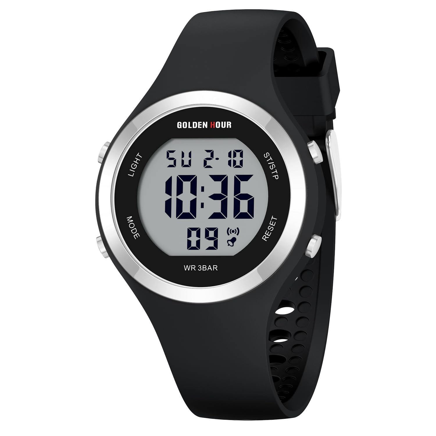 Reloj Golden Hour Waterproof Sport, Cronógrafo Digital Para Mujer - Venta Internacional.