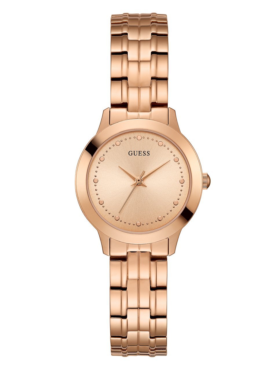 Foto 2 pulgar | Reloj Guess Classic Slim De Acero Inoxidable En Tono Oro Rosa U0989l3 - Venta Internacional.