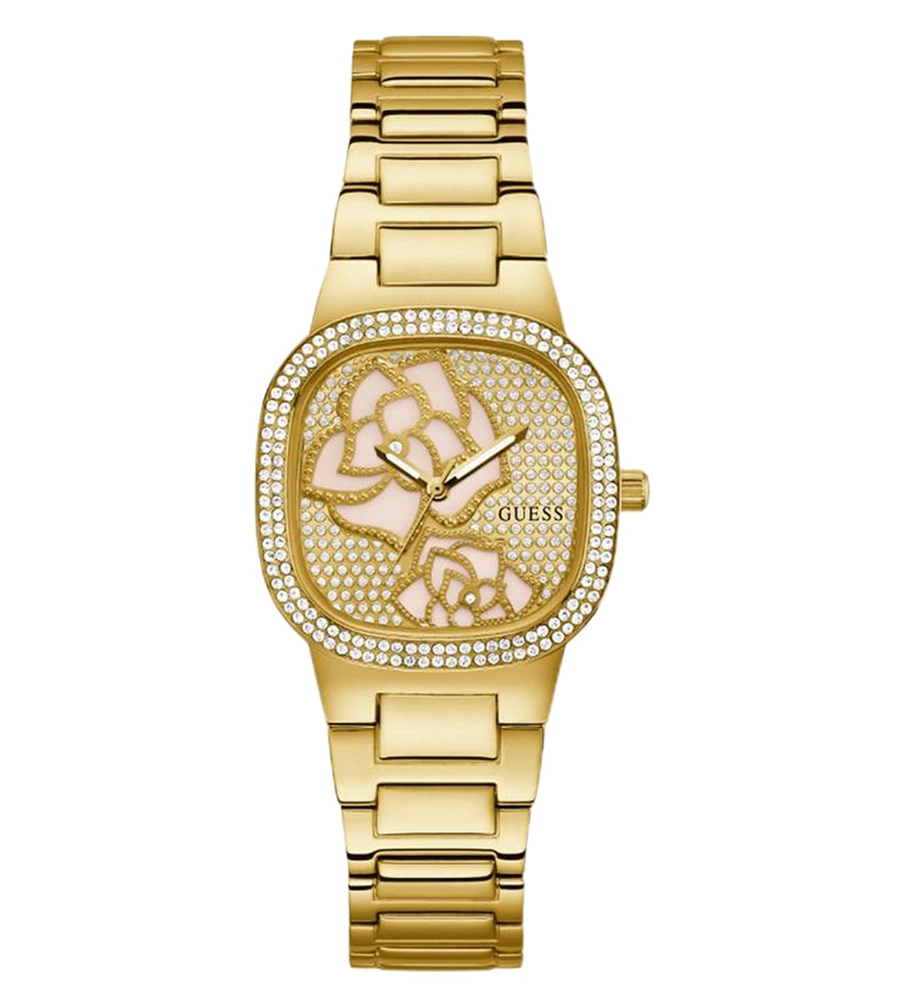 Foto 2 pulgar | Reloj Guess Para Mujer Con Correa Dorada De 32 Mm Y Esfera Color Champán - Venta Internacional.