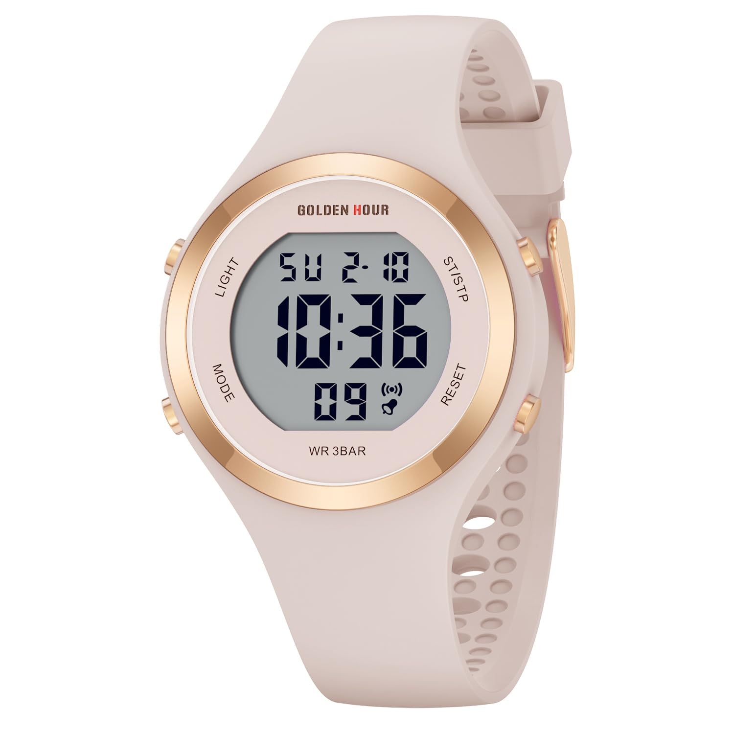 Foto 2 pulgar | Reloj Golden Hour Waterproof Sport, Cronógrafo Digital Para Mujer - Venta Internacional.