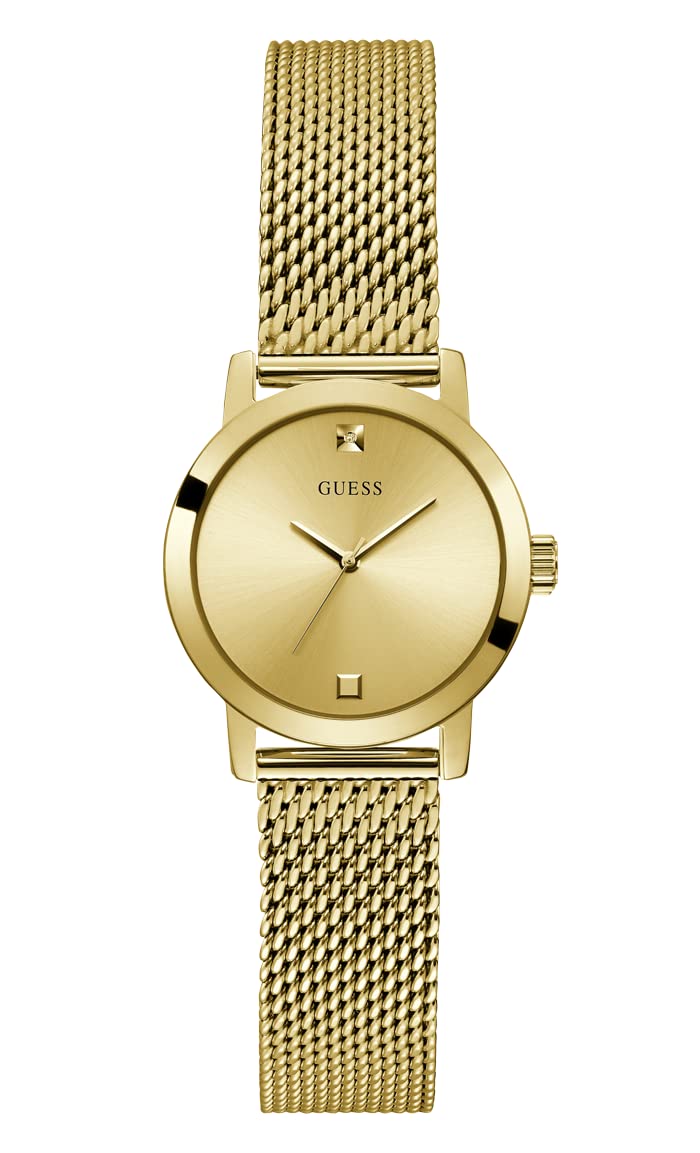 Foto 2 pulgar | Reloj Guess Para Mujer, Tono Dorado Con Esfera Champán, 30 M Wr - Venta Internacional.