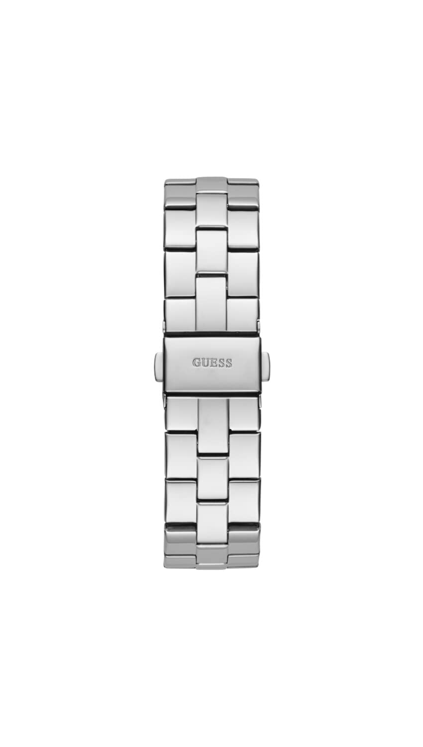 Foto 5 pulgar | Reloj Guess Para Mujer, Correa Plateada, Esfera Rosa, Caja De 34 Mm - Venta Internacional.