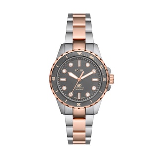 Foto 1 | Reloj Fossil Dive Es5348 De Acero Inoxidable Bicolor Para Mujer - Venta Internacional.