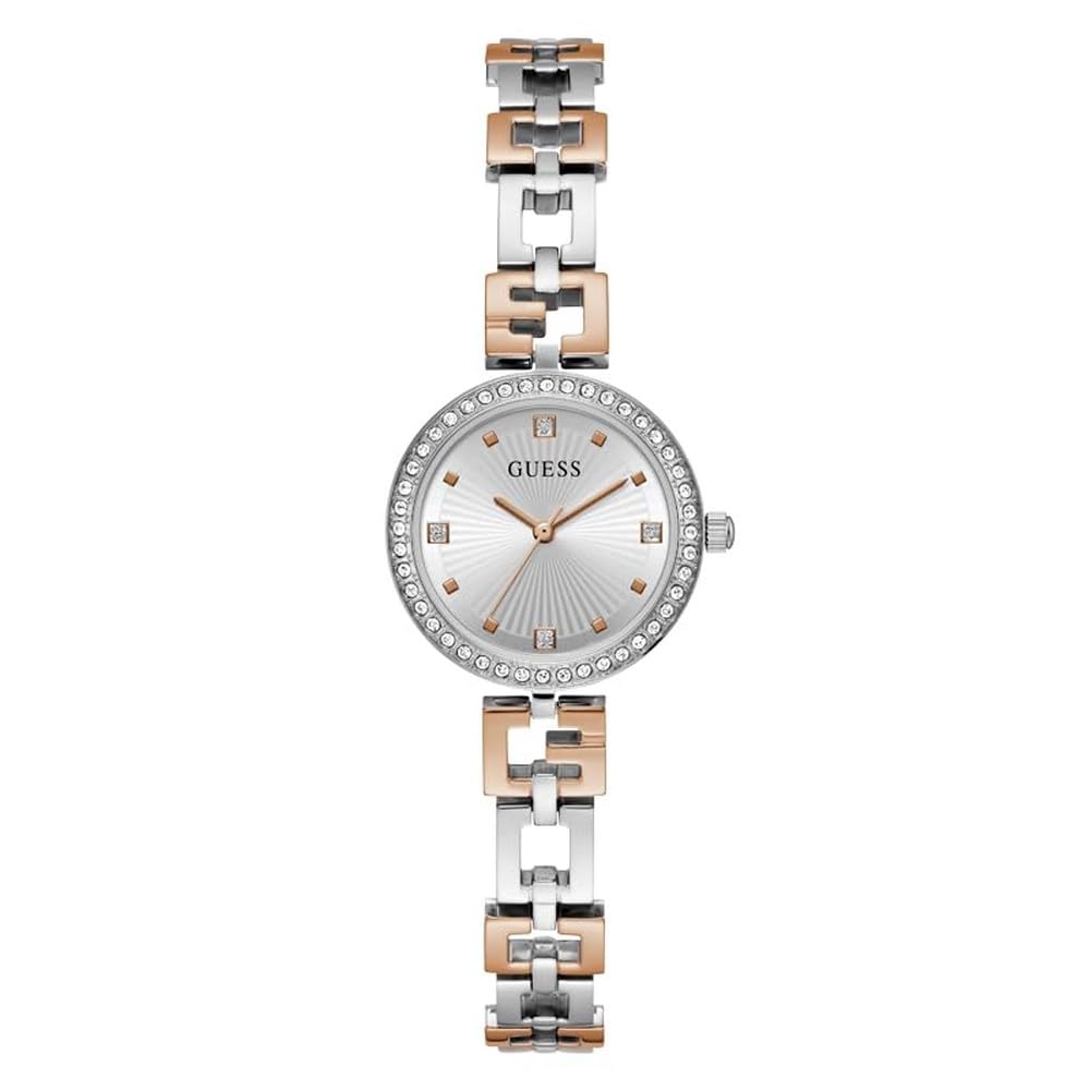 Reloj Guess G-link De Acero Inoxidable Plateado Bicolor Para Mujer - Venta Internacional.