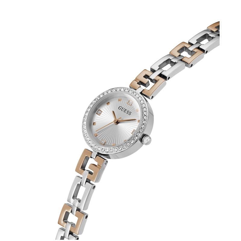 Foto 5 pulgar | Reloj Guess G-link De Acero Inoxidable Plateado Bicolor Para Mujer - Venta Internacional.