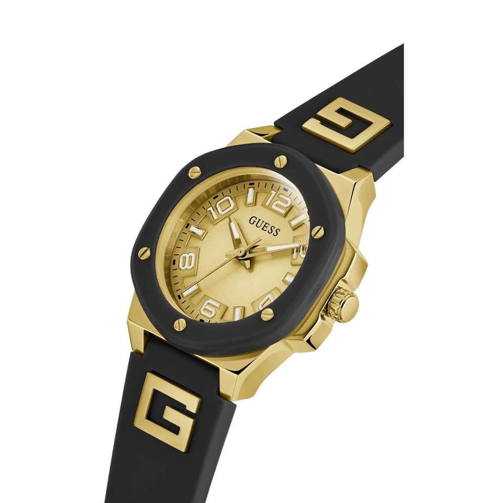 Foto 5 pulgar | Funda Bicolor Para Mujer Watch Guess Con Correa De Silicona Negra De 38 Mm - Venta Internacional.