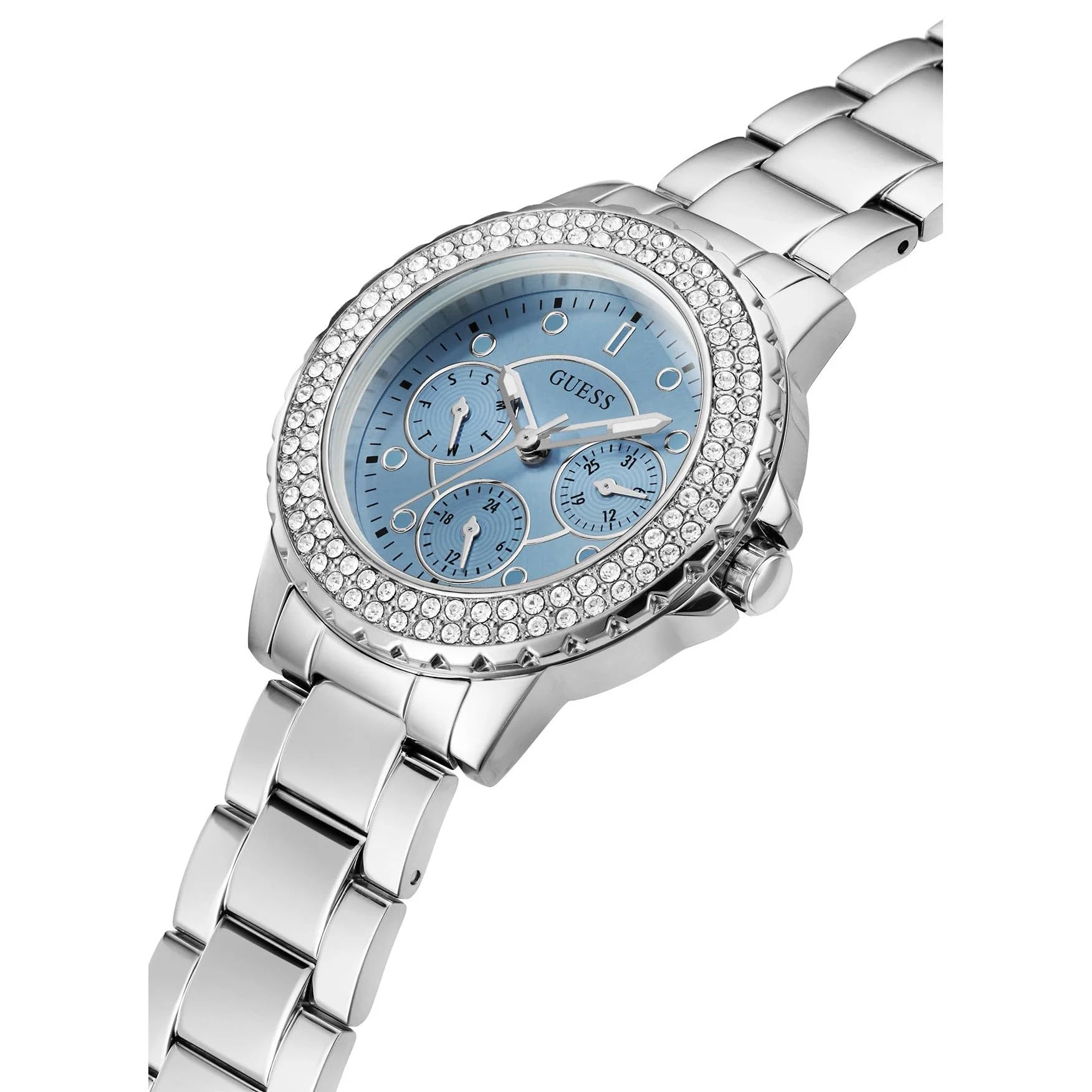 Foto 2 | Reloj Guess Sport Crystal Con Funda Multifunción De 36 Mm Para Mujer - Venta Internacional.