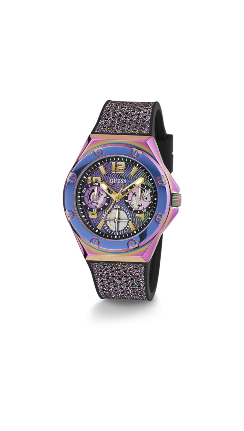 Foto 3 pulgar | Reloj Guess Con Correa Multicolor De 40 Mm Para Mujer Y Esfera Múltiple - Venta Internacional.