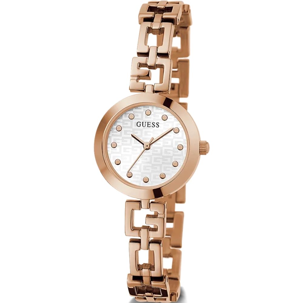 Foto 6 pulgar | Reloj Guess Para Mujer, 26 Mm, Tono Oro Rosa Con Esfera Blanca - Venta Internacional.