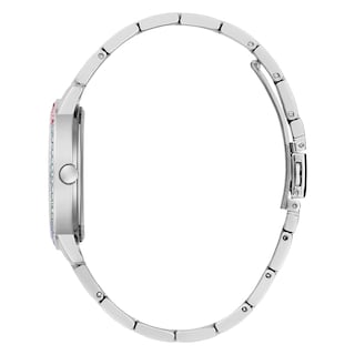 Foto 2 | Pulsera Watch Guess Para Mujer, Tono Plateado, 34 Mm, Esfera Blanca - Venta Internacional.