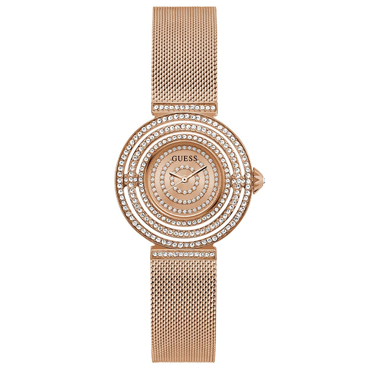 Foto 2 pulgar | Reloj Guess Para Mujer, 36 Mm, Tono Oro Rosa Con Pulsera De Malla - Venta Internacional.